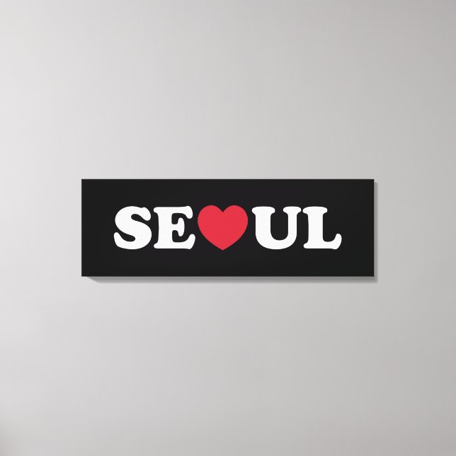 Impressão Em Tela Seoul Love Heart (Frente)