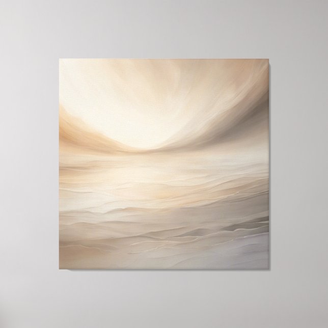 Impressão Em Tela Sépia Serenidade: Tons Tranquilo (Frente)