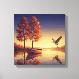 Impressão Em Tela Serene Autumn Lake Wall Art
