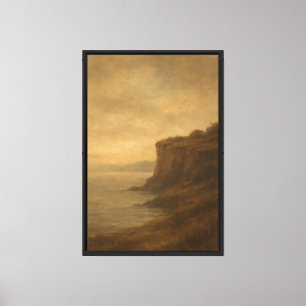 Impressão Em Tela Serene Coastal Cliff em Dusk