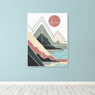 Impressão Em Tela Serene Peaks