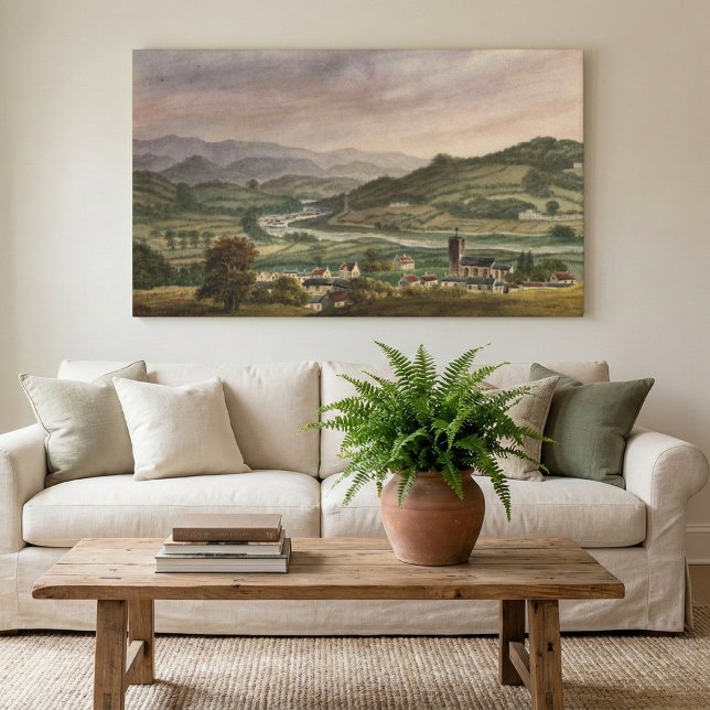 Impressão Em Tela Serenidade Tranquila: "Construída" por Alphonse Do (Criador carregado)