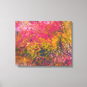 Impressão Em Tela Série 103 Crayon derretida como