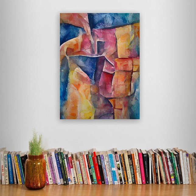 Impressão Em Tela Série abstrato Cubismo - Um (Criador carregado)