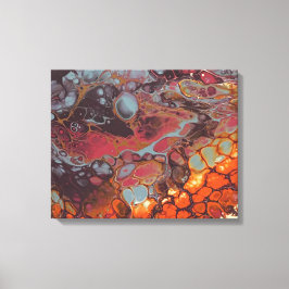 Impressão Em Tela Série Crayon derretida - Praia de Lava como