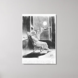 Impressão Em Tela Série de "Bas-Azuis Les", lua de O