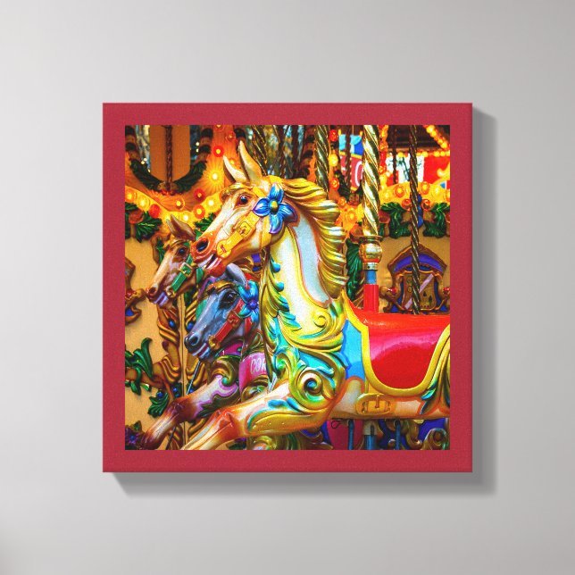 Impressão Em Tela Série "feliz-volta-cavalo" 28 (Frente)