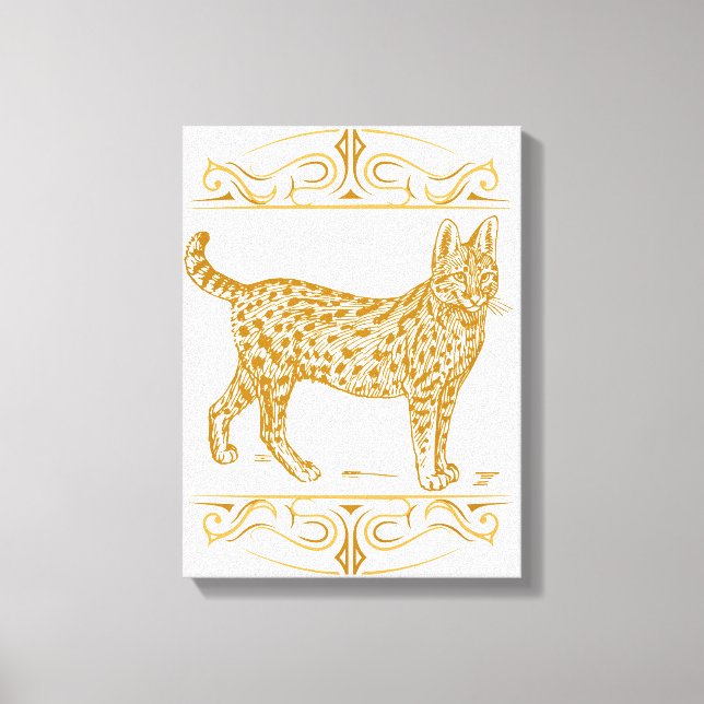 Impressão Em Tela Serval (Frente)