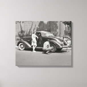 Impressão Em Tela Serviço de Reparo Automotivo, 1942