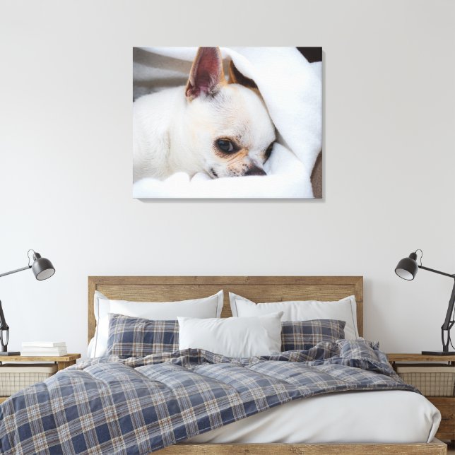 Impressão Em Tela Seu cachorrinho de estimação foto personalizada ch (Insitu(Quarto))