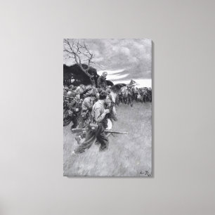 Impressão Em Tela Seu exército quebrou acima weeping e sobbing