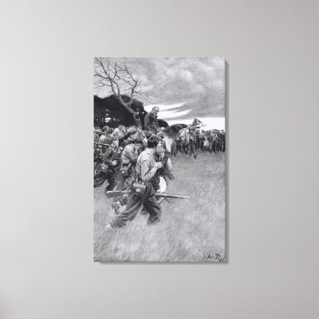 Impressão Em Tela Seu exército terminou de chorar e soluçar (Frente)