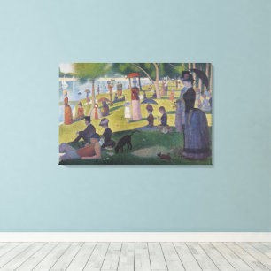 Impressão Em Tela Seurat Domingo La Grande Jatte Arte Fino