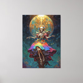 Impressão Em Tela Seven Powers Santa Muerte