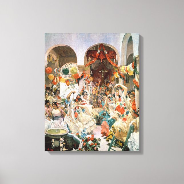Impressão Em Tela Sevilha (óleo na canvas) (Frente)