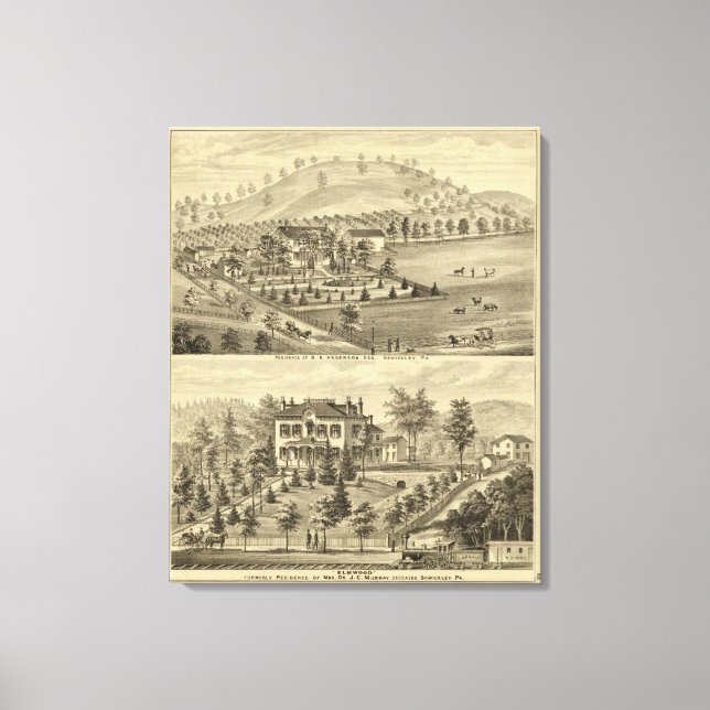 Impressão Em Tela Sewickley Pensilvânia (Frente)