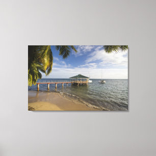Impressão Em Tela Seychelles, Ilha de Praslin, Anse Bois de Rose,