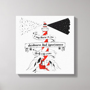 Impressão Em Tela Shakespeare citando a ilustração do farol