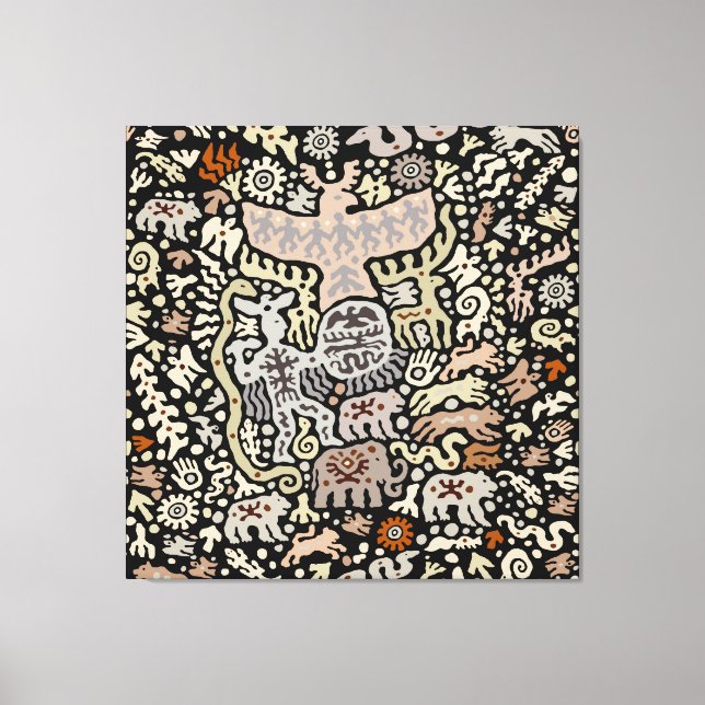 Impressão Em Tela Shaman Peyote Ritual (Frente)