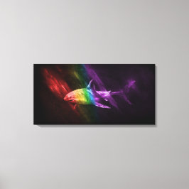 Impressão Em Tela Shark Pride