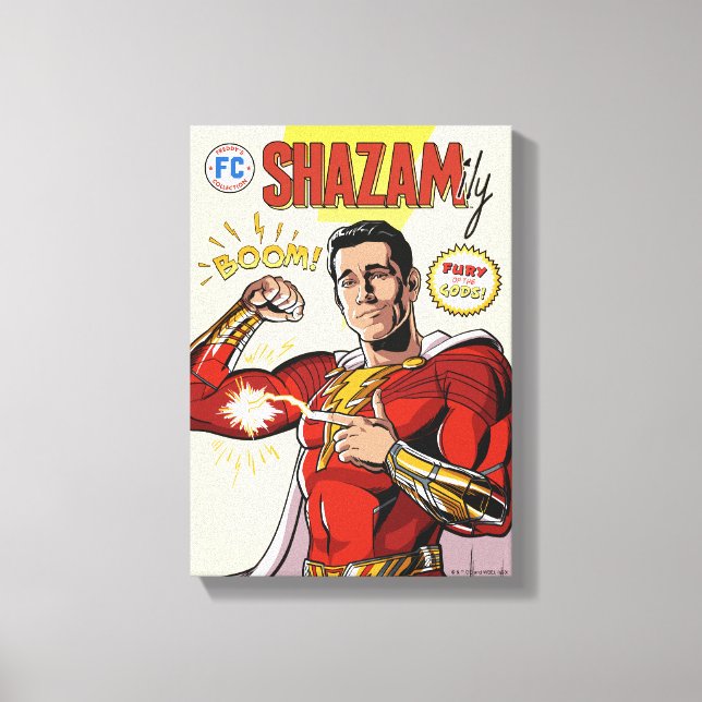 Impressão Em Tela SHAZAM! Fury of the Gods | Cobrir SHAZAMily Comic (Frente)