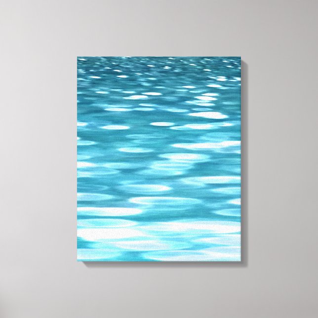 Impressão Em Tela Shimmer Teal (Frente)