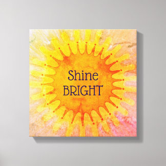 Impressão Em Tela Shine Bright Positive Affirmation Quote Wall Art