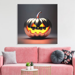 Impressão Em Tela Shiny Pumpkin Halloween