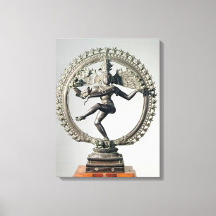 Impressão Em Tela Shiva Nataraja, Tamil Nadu, Chola atrasado