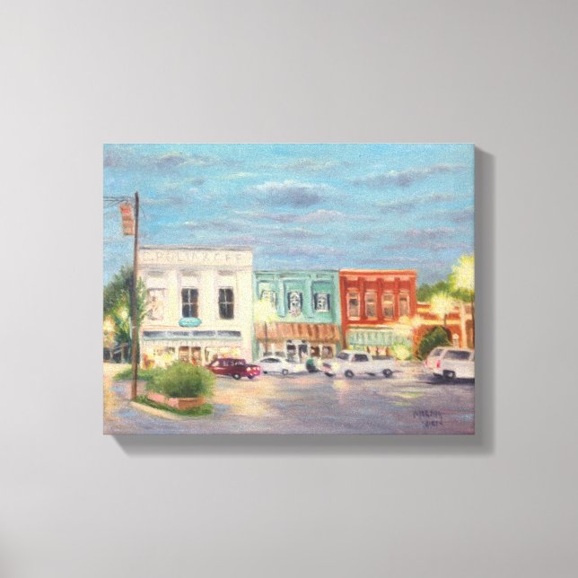 Impressão Em Tela Show de Luz da Cidade Natal (Frente)