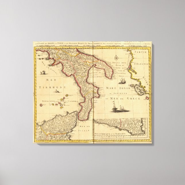 Impressão Em Tela Sicília Itália (Frente)