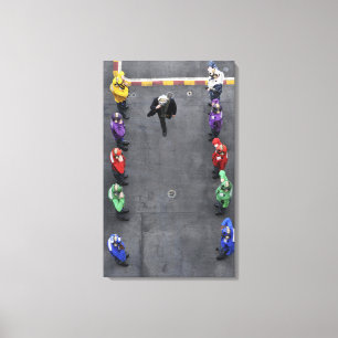 Impressão Em Tela Sideboys do arco-íris do marinho dos E.U.