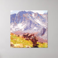 “Sierra Packer” Arte Ocidental por Edgar Payne