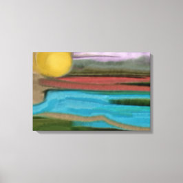 Impressão Em Tela Sierra Sunrisei Abstrato Art