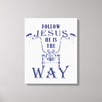 Siga Jesus Ele é o caminho cristão da moto