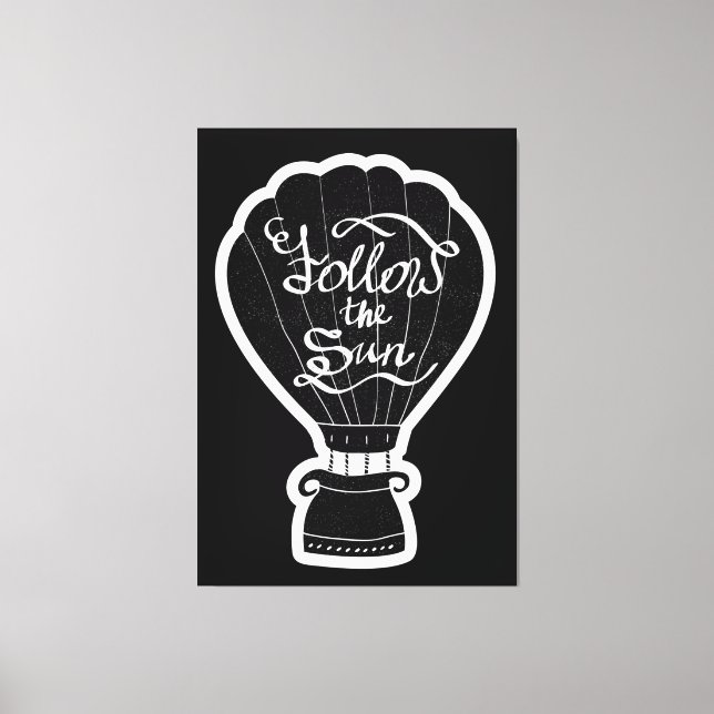 Impressão Em Tela Siga o Sol (Frente)