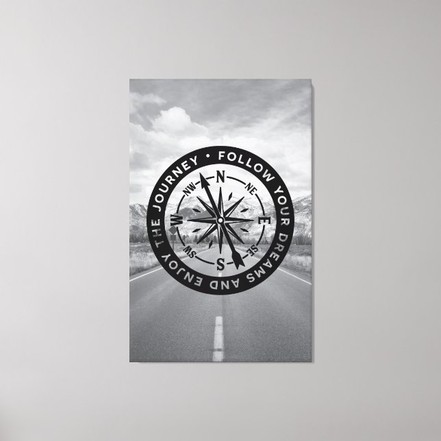 Impressão Em Tela Siga seus sonhos (Frente)