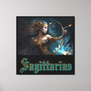 Impressão Em Tela Signo Zodíaco Sagitário