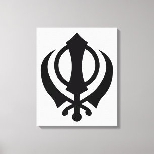 Impressão Em Tela Sikh Khanda