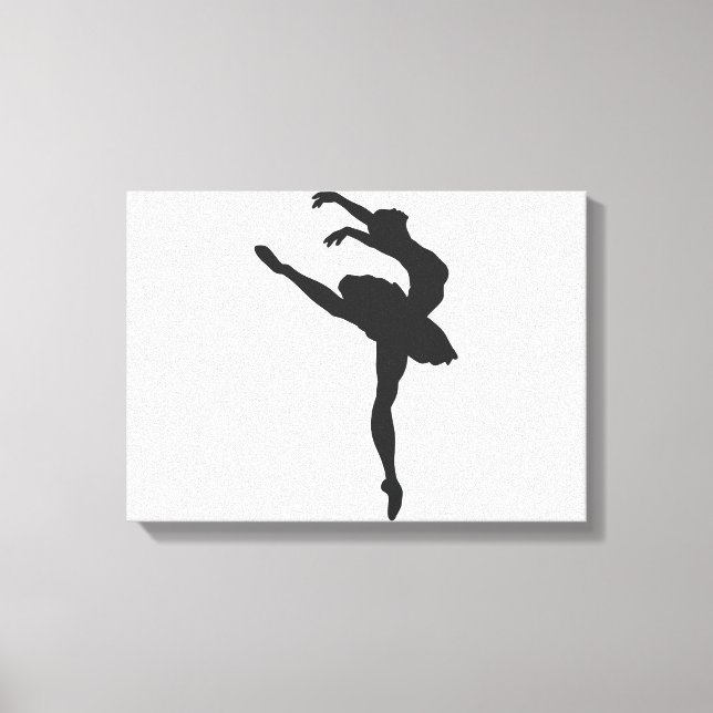 Impressão Em Tela Silhouette da bailarina (Frente)
