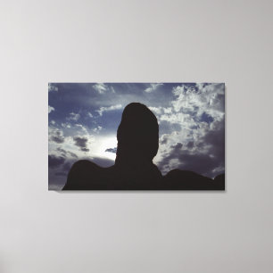 Impressão Em Tela Silhouette do Desert Rock: Arches National Park Fo