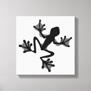 Impressão Em Tela Silhouette sapo