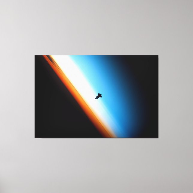 Impressão Em Tela Silhueta do Endeavor do Ônibus Espacial (Frente)