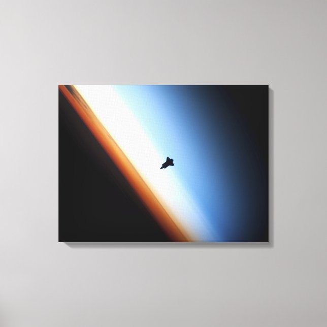 Impressão Em Tela Silhueta do ônibus espacial Endeavor (Frente)