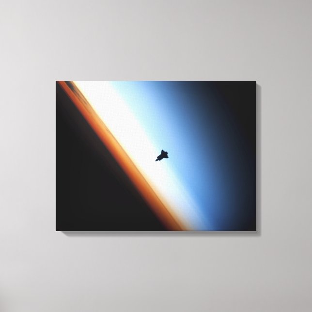 Impressão Em Tela Silhueta do ônibus espacial Endeavor (Frente)