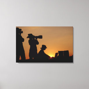 Impressão Em Tela Silhuetas