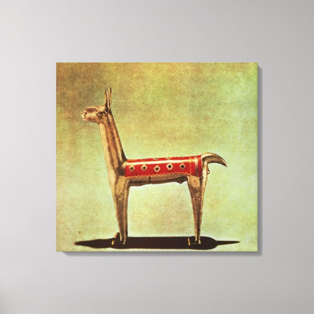 Impressão Em Tela Silver Llama Figurine, do Peru, após 1438 (Frente)