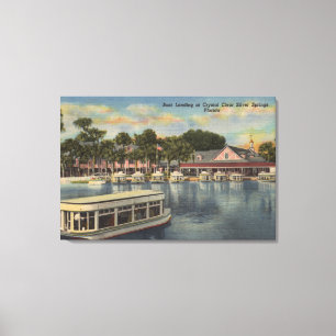 Impressão Em Tela Silver Springs, FL - opinião do beira-rio do barc