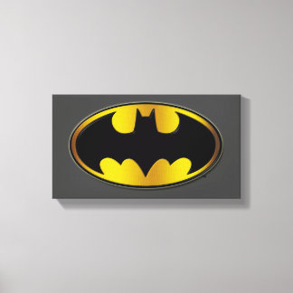 Impressão Em Tela Símbolo Batman | Logotipo de gradiente oval