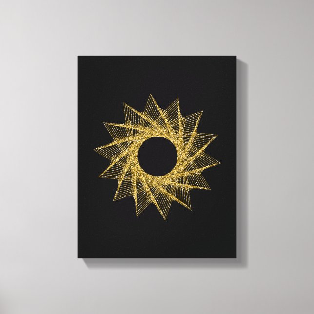 Impressão Em Tela Símbolo de Geometria Sagrada (Frente)